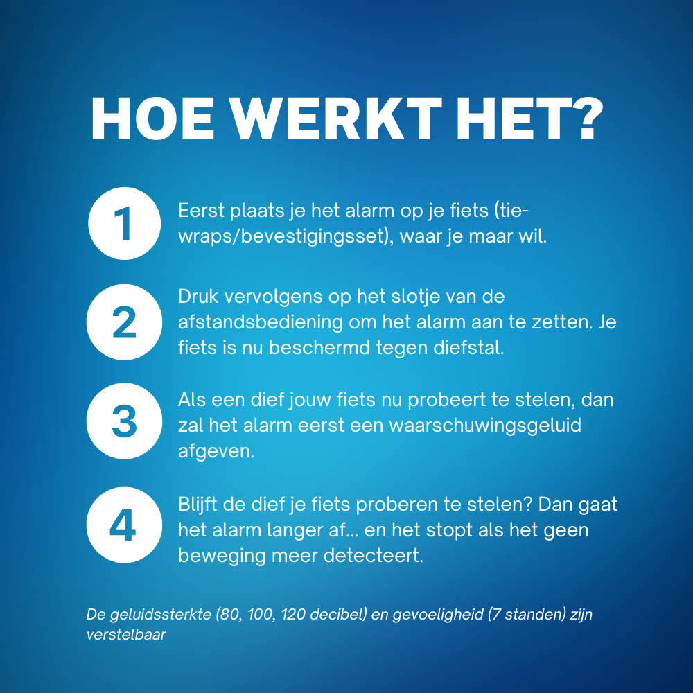 Fietsalarm hoe werkt het